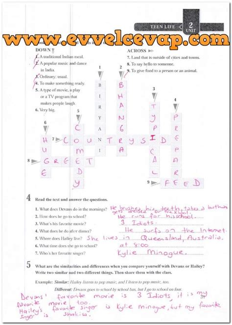 4 sınıf ingilizce sayfa 31 cevapları